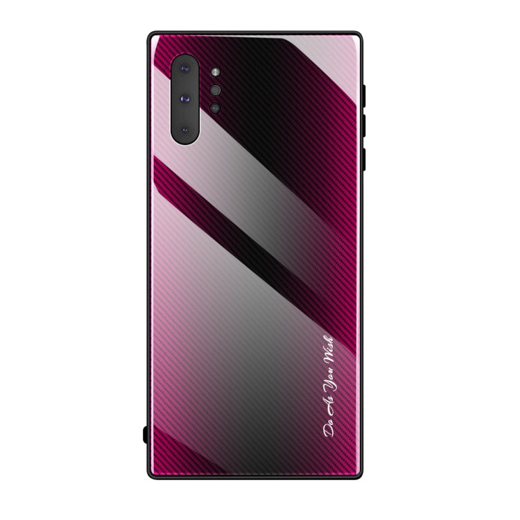 Texture Gradient Glass Protective Case, For Galaxy A20 / A30, For Galaxy A50, For Galaxy A80 / A90, For Galaxy Note 9, For Galaxy Note 10 Pro, For Galaxy S10, For iPhone SE 2022 / SE 2020 / 8 / 7, For iPhone XS Max