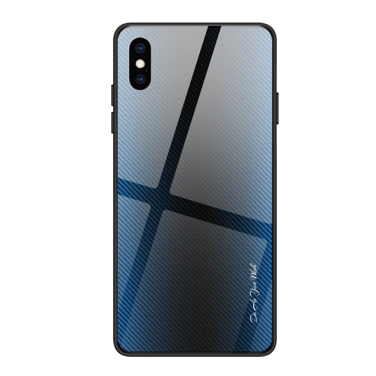 Texture Gradient Glass Protective Case, For Galaxy A20 / A30, For Galaxy A50, For Galaxy A80 / A90, For Galaxy Note 9, For Galaxy Note 10 Pro, For Galaxy S10, For iPhone SE 2022 / SE 2020 / 8 / 7, For iPhone XS Max