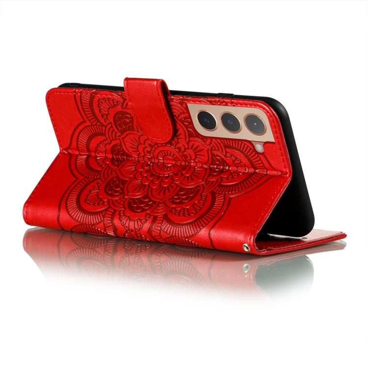 Sun Mandala Embossing Pattern Phone Leather Case with Holder & Card Slots & Wallet & Lanyard, For Samsung Galaxy S22 5G, For Samsung Galaxy S22 Ultra 5G, For Samsung Galaxy S22+ 5G, For Xiaomi Redmi Note 11, For Xiaomi Redmi Note 11 Pro