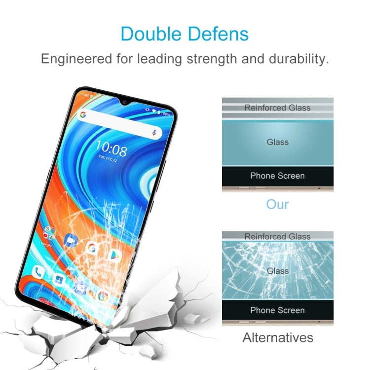 0.26mm 9H 2.5D Tempered Glass Film, For Umidigi A9 (1 PC), For Umidigi A11 Pro Max (1 PC)