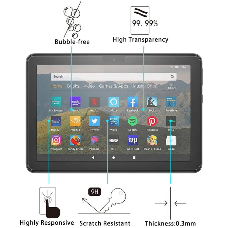 2 PCS 9H 2.5D Explosion-proof Tempered Tablet Glass Film, For Amazon Kindle Fire HD 8 2020  / 2022(2 PCS), For Xiaomi Mi Pad 3 (2 PCS), For Amazon Kindle Fire HD 10 2019 (2 PCS), For Amazon Kindle Fire 7 2019 (2 PCS), For Xiaomi Mi Pad 4 (2 PCS)       ...