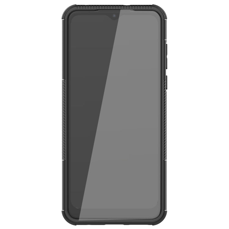 Tire Texture Shockproof TPU+PC Phone Case with Holder, For Motorola Moto G Pure