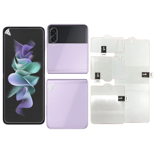 Full Screen Protector Explosion-proof Hydrogel Film, For Samsung Galaxy Z Flip3 5G(Internal+External+Back Screen)(1 PC), For Samsung Galaxy Z Fold3 5G(Internal+External+Back Screen) (1 PC), For Samsung Galaxy Z Flip3 5G(Internal Screen) (1 PC)