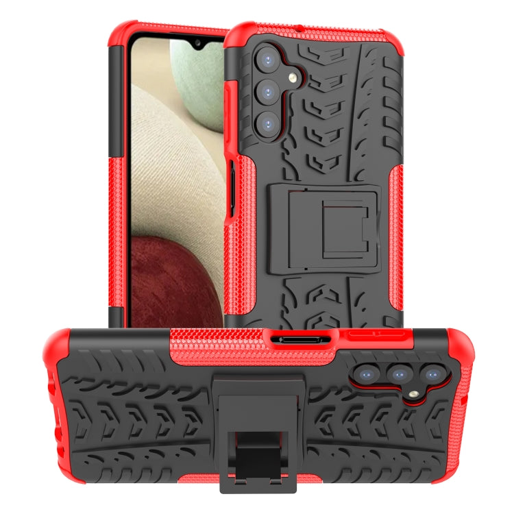 Tire Texture Shockproof TPU+PC Phone Case with Holder, For Samsung Galaxy A13 5G, For Samsung Galaxy S22 5G, For Samsung Galaxy S22+ 5G