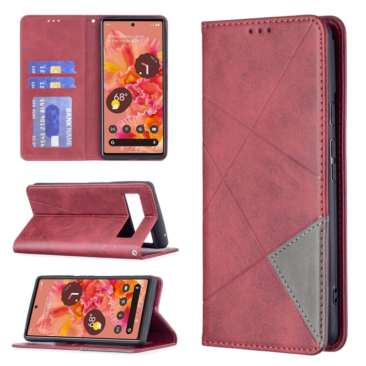 Prismatic Invisible Magnetic Horizontal Flip Phone Leather Case with Holder & Card Slots & Photo Frame, For Google Pixel 6 Pro, For Google Pixel 6, For Xiaomi Redmi Note 11 5G, For Samsung Galaxy A13 5G, For Samsung Galaxy M52 5G                       ...