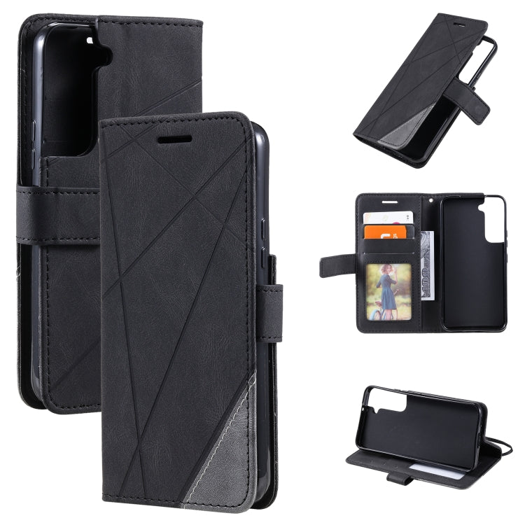 Skin Feel Splicing Horizontal Flip Leather Phone Case, For Samsung Galaxy A03s EU Version, For Samsung Galaxy A13 5G, For Samsung Galaxy S22 5G, For Samsung Galaxy S22+ 5G, For Samsung Galaxy S22 Ultra 5G
