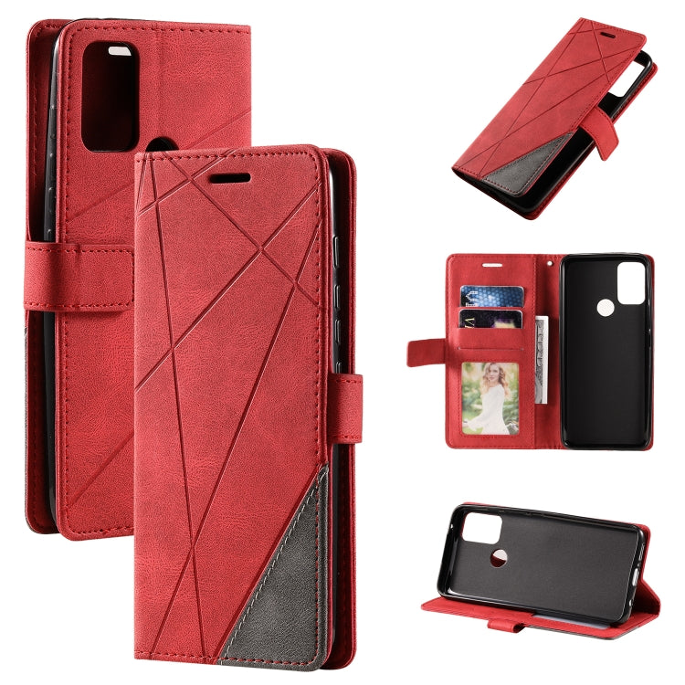 Skin Feel Splicing Horizontal Flip Leather Phone Case, For Motorola Moto G Stylus 2021