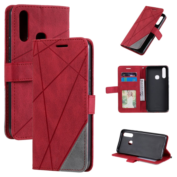 Skin Feel Splicing Horizontal Flip Leather Phone Case, For vivo Y17 / Y3s / Y15 / Y12 / Y11 2019, For vivo Y20 / Y20 2021 / Y20s, For vivo Y51a / Y31 / Y51 2020, December, For vivo Y72 5G / Y52 5G / iQOO Z3