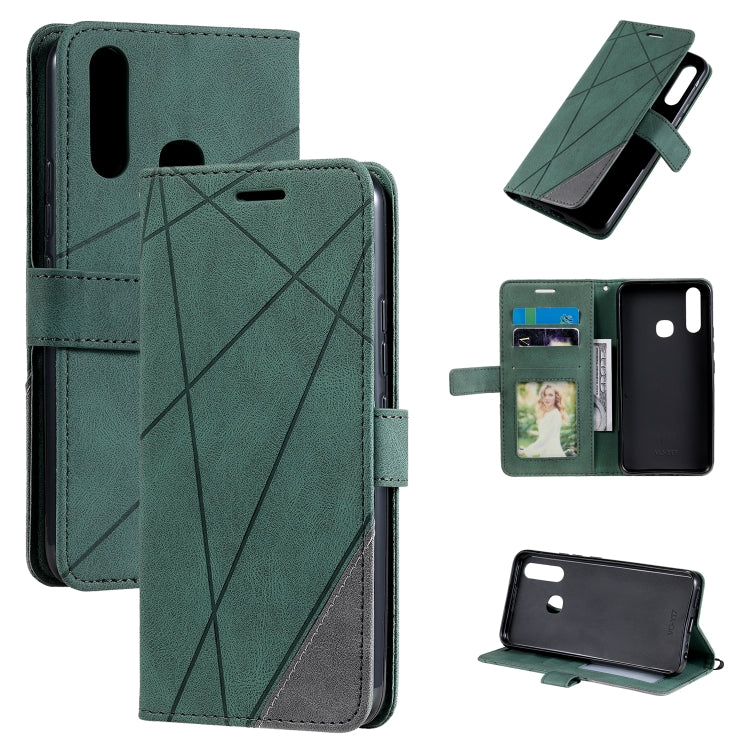 Skin Feel Splicing Horizontal Flip Leather Phone Case, For vivo Y17 / Y3s / Y15 / Y12 / Y11 2019, For vivo Y20 / Y20 2021 / Y20s, For vivo Y51a / Y31 / Y51 2020, December, For vivo Y72 5G / Y52 5G / iQOO Z3