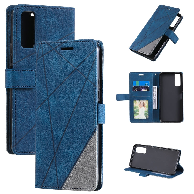 Skin Feel Splicing Horizontal Flip Leather Phone Case, For vivo Y17 / Y3s / Y15 / Y12 / Y11 2019, For vivo Y20 / Y20 2021 / Y20s, For vivo Y51a / Y31 / Y51 2020, December, For vivo Y72 5G / Y52 5G / iQOO Z3