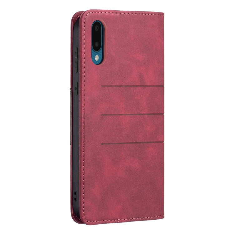 Magnetic Splicing Leather Phone Case, For Samsung Galaxy A02, For Samsung Galaxy A03s 164 Version, For Samsung Galaxy A03s 166 Version, For Samsung Galaxy A11, For Samsung Galaxy A13 5G, For Samsung Galaxy A21, For Samsung Galaxy A22 4G                ...