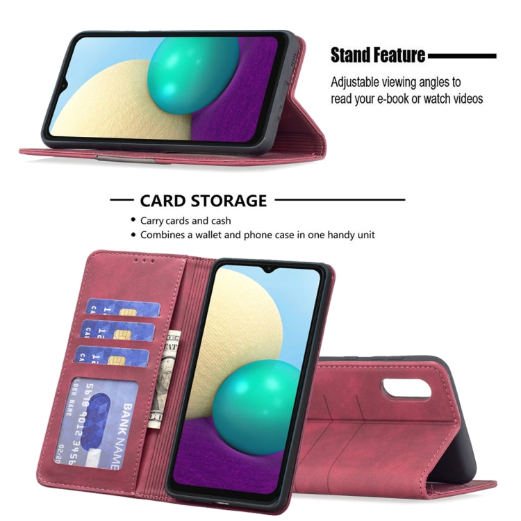 Magnetic Splicing Leather Phone Case, For Samsung Galaxy A02, For Samsung Galaxy A03s 164 Version, For Samsung Galaxy A03s 166 Version, For Samsung Galaxy A11, For Samsung Galaxy A13 5G, For Samsung Galaxy A21, For Samsung Galaxy A22 4G                ...