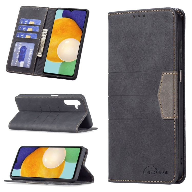 Magnetic Splicing Leather Phone Case, For Samsung Galaxy A02, For Samsung Galaxy A03s 164 Version, For Samsung Galaxy A03s 166 Version, For Samsung Galaxy A11, For Samsung Galaxy A13 5G, For Samsung Galaxy A21, For Samsung Galaxy A22 4G                ...