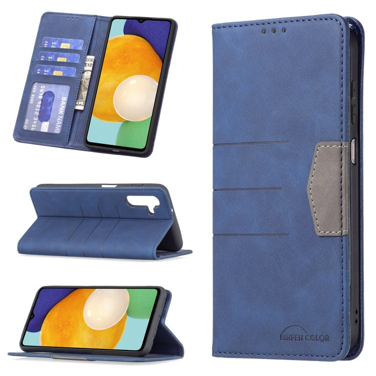 Magnetic Splicing Leather Phone Case, For Samsung Galaxy A02, For Samsung Galaxy A03s 164 Version, For Samsung Galaxy A03s 166 Version, For Samsung Galaxy A11, For Samsung Galaxy A13 5G, For Samsung Galaxy A21, For Samsung Galaxy A22 4G                ...
