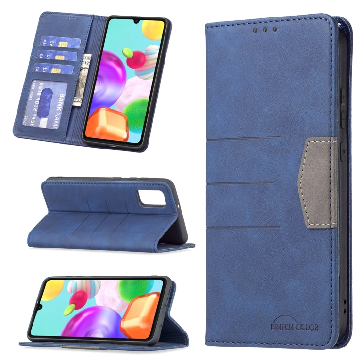 Magnetic Splicing Leather Phone Case, For Samsung Galaxy A02, For Samsung Galaxy A03s 164 Version, For Samsung Galaxy A03s 166 Version, For Samsung Galaxy A11, For Samsung Galaxy A13 5G, For Samsung Galaxy A21, For Samsung Galaxy A22 4G                ...