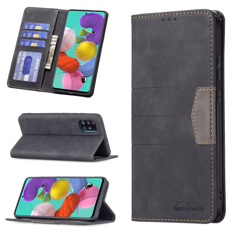 Magnetic Splicing Leather Phone Case, For Samsung Galaxy A51, For Samsung Galaxy A52, For Samsung Galaxy A71, For Samsung Galaxy A72, For Samsung Galaxy M32, For Samsung Galaxy M52 5G, For Samsung Galaxy S20 FE, For Samsung Galaxy S20+                 ...