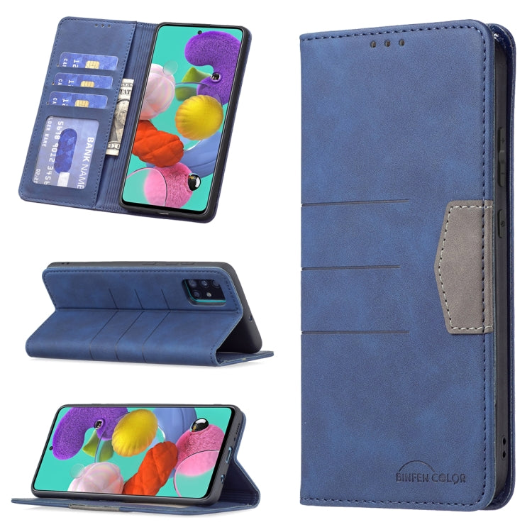 Magnetic Splicing Leather Phone Case, For Samsung Galaxy A51, For Samsung Galaxy A52, For Samsung Galaxy A71, For Samsung Galaxy A72, For Samsung Galaxy M32, For Samsung Galaxy M52 5G, For Samsung Galaxy S20 FE, For Samsung Galaxy S20+                 ...