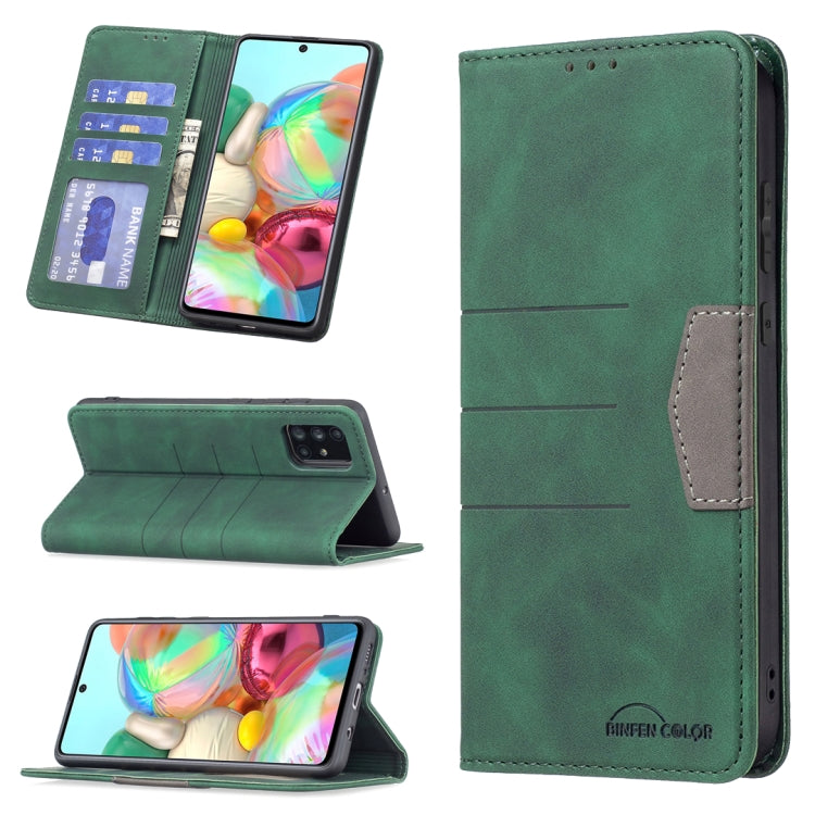 Magnetic Splicing Leather Phone Case, For Samsung Galaxy A51, For Samsung Galaxy A52, For Samsung Galaxy A71, For Samsung Galaxy A72, For Samsung Galaxy M32, For Samsung Galaxy M52 5G, For Samsung Galaxy S20 FE, For Samsung Galaxy S20+                 ...