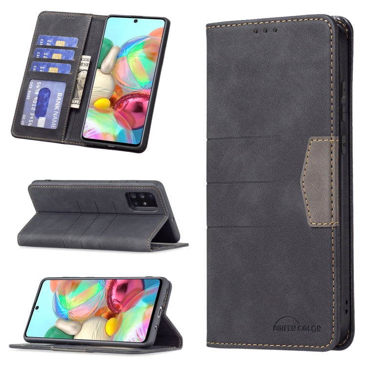 Magnetic Splicing Leather Phone Case, For Samsung Galaxy A51, For Samsung Galaxy A52, For Samsung Galaxy A71, For Samsung Galaxy A72, For Samsung Galaxy M32, For Samsung Galaxy M52 5G, For Samsung Galaxy S20 FE, For Samsung Galaxy S20+                 ...