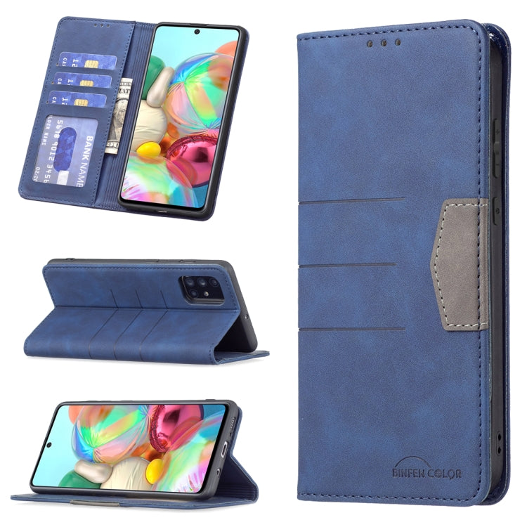 Magnetic Splicing Leather Phone Case, For Samsung Galaxy A51, For Samsung Galaxy A52, For Samsung Galaxy A71, For Samsung Galaxy A72, For Samsung Galaxy M32, For Samsung Galaxy M52 5G, For Samsung Galaxy S20 FE, For Samsung Galaxy S20+                 ...