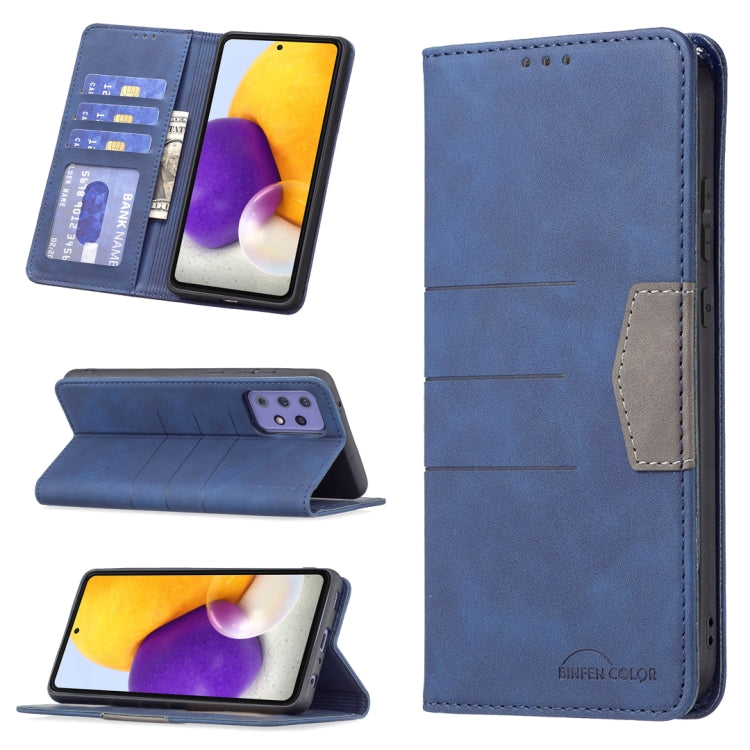 Magnetic Splicing Leather Phone Case, For Samsung Galaxy A42 5G, For Samsung Galaxy A51, For Samsung Galaxy A52, For Samsung Galaxy A71, For Samsung Galaxy A72, For Samsung Galaxy M32, For Samsung Galaxy M52 5G, For Samsung Galaxy S20 FE               ...