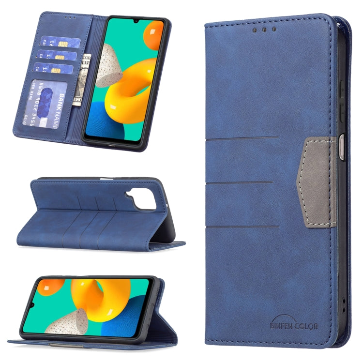 Magnetic Splicing Leather Phone Case, For Samsung Galaxy A51, For Samsung Galaxy A52, For Samsung Galaxy A71, For Samsung Galaxy A72, For Samsung Galaxy M32, For Samsung Galaxy M52 5G, For Samsung Galaxy S20 FE, For Samsung Galaxy S20+                 ...