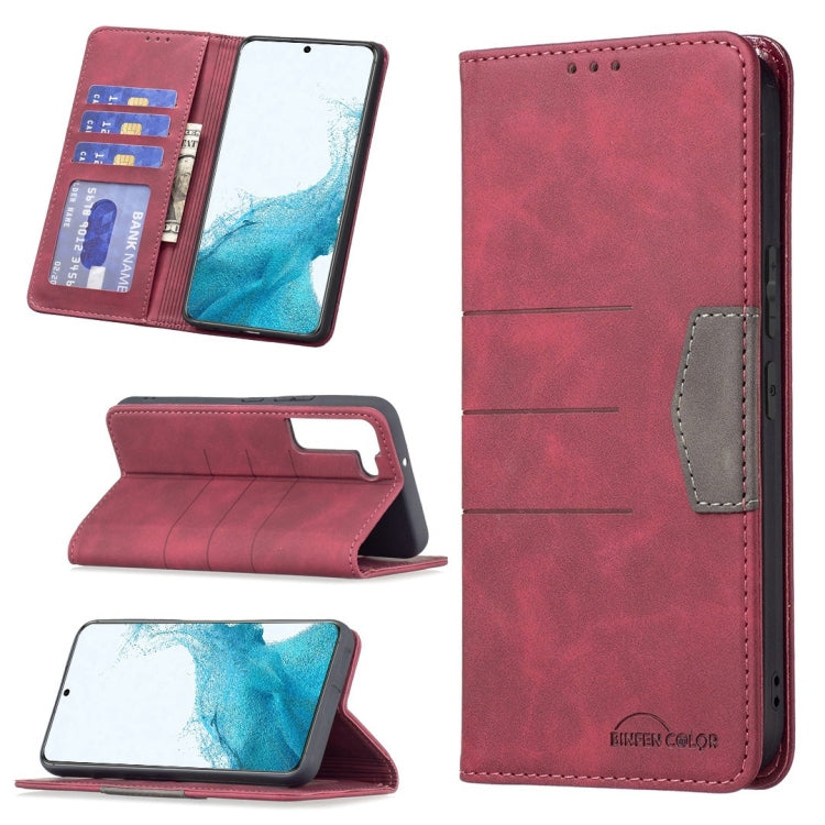 Magnetic Splicing Leather Phone Case, For Samsung Galaxy S21+ 5G, For Samsung Galaxy S21 Ultra 5G, For Samsung Galaxy S22+ 5G, For Samsung Galaxy S22 Ultra 5G, For Samsung Galaxy S22 5G, For Samsung Galaxy A31