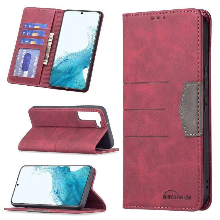 Magnetic Splicing Leather Phone Case, For Samsung Galaxy S21 5G, For Samsung Galaxy S21+ 5G, For Samsung Galaxy S21 Ultra 5G, For Samsung Galaxy S22+ 5G, For Samsung Galaxy S22 Ultra 5G, For Samsung Galaxy S22 5G