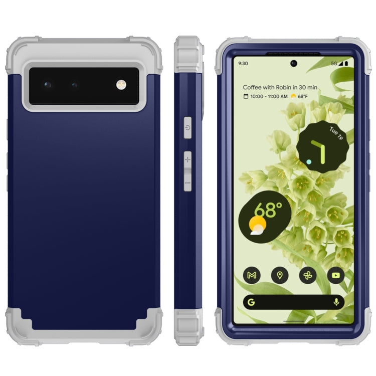 3 in 1 Shockproof PC + Silicone Protective Phone Case, For Motorola G Pure, For Google Pixel 6 Pro, For Google Pixel 6