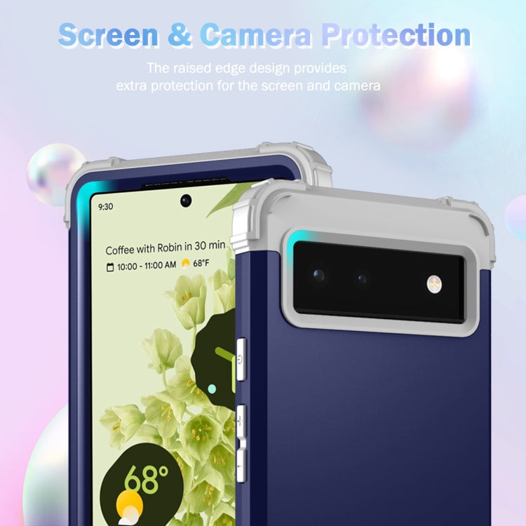 3 in 1 Shockproof PC + Silicone Protective Phone Case, For Motorola G Pure, For Google Pixel 6 Pro, For Google Pixel 6