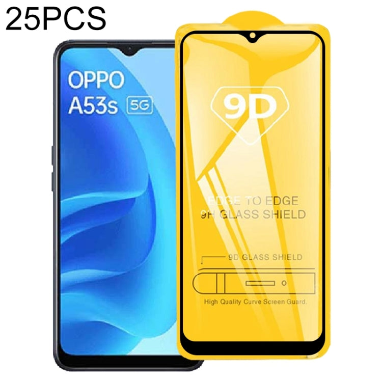 For Samsung Galaxy A53 5G 25pcs 9D Full Glue Screen Tempered Glass Film, For vivo Y20 2021 (25 PCS), For OPPO A53s 5G (25 PCS), For vivo iQOO Neo5 Lite (25 PCS), For OPPO K9s (25 PCS), For vivo S10e (25 PCS), For Huawei Enjoy 20e (25 PCS)              ...
