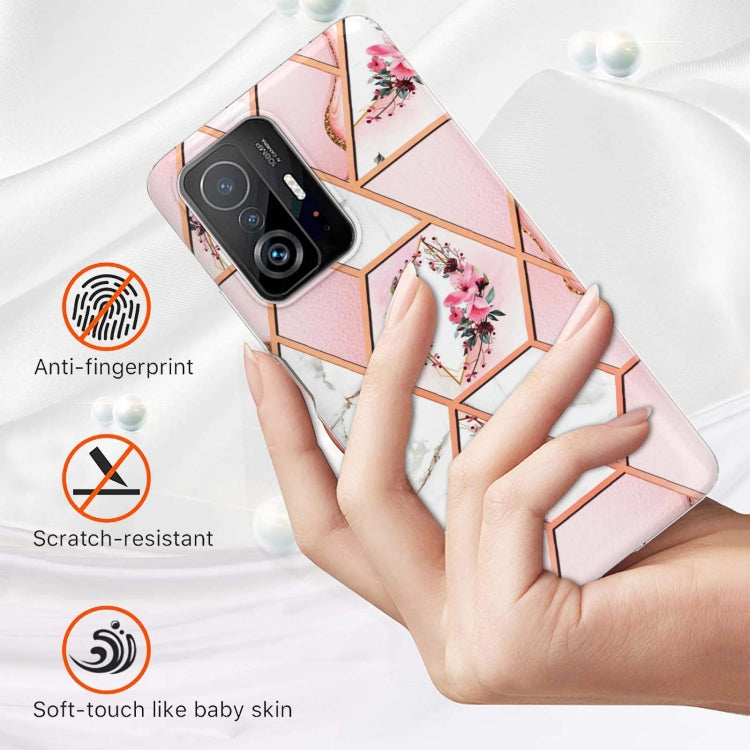 Electroplating Splicing Marble Flower TPU Phone Case, For Xiaomi Mi 11T / Mi 11T Pro, For Xiaomi Redmi 10, For Xiaomi Redmi Note 9 / 10X 4G, For Samsung Galaxy Note20, For Samsung Galaxy Note20 Ultra, For Samsung Galaxy A13 5G
