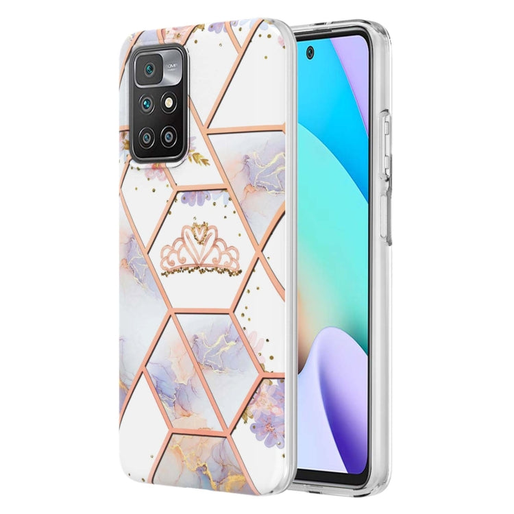 Electroplating Splicing Marble Flower TPU Phone Case, For Xiaomi Mi 11T / Mi 11T Pro, For Xiaomi Redmi 10, For Xiaomi Redmi Note 9 / 10X 4G, For Samsung Galaxy Note20, For Samsung Galaxy Note20 Ultra, For Samsung Galaxy A13 5G
