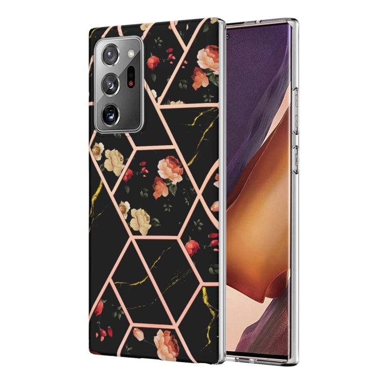 Electroplating Splicing Marble Flower TPU Phone Case, For Xiaomi Mi 11T / Mi 11T Pro, For Xiaomi Redmi 10, For Xiaomi Redmi Note 9 / 10X 4G, For Samsung Galaxy Note20, For Samsung Galaxy Note20 Ultra, For Samsung Galaxy A13 5G