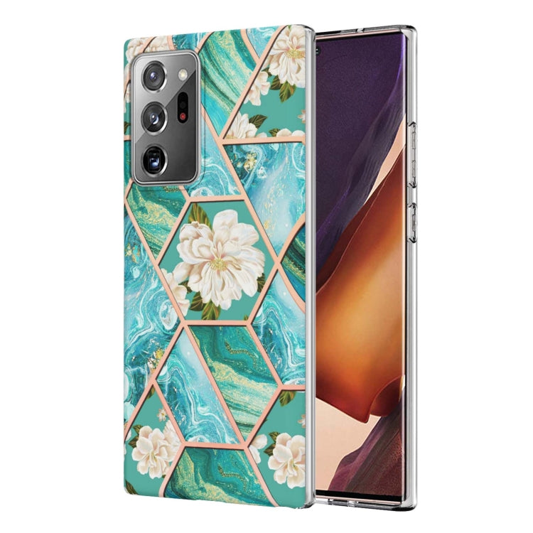 Electroplating Splicing Marble Flower TPU Phone Case, For Xiaomi Mi 11T / Mi 11T Pro, For Xiaomi Redmi 10, For Xiaomi Redmi Note 9 / 10X 4G, For Samsung Galaxy Note20, For Samsung Galaxy Note20 Ultra, For Samsung Galaxy A13 5G