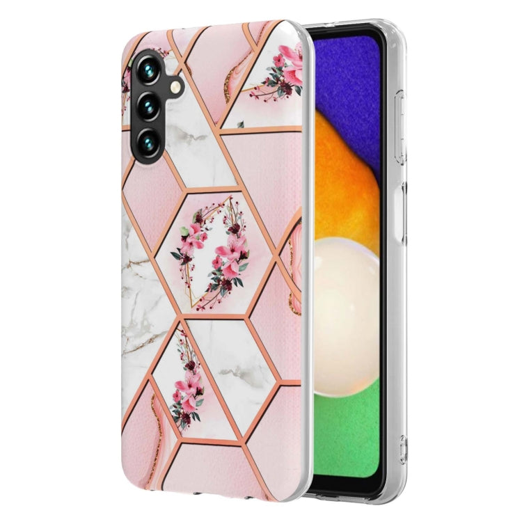 Electroplating Splicing Marble Flower TPU Phone Case, For Xiaomi Mi 11T / Mi 11T Pro, For Xiaomi Redmi 10, For Xiaomi Redmi Note 9 / 10X 4G, For Samsung Galaxy Note20, For Samsung Galaxy Note20 Ultra, For Samsung Galaxy A13 5G
