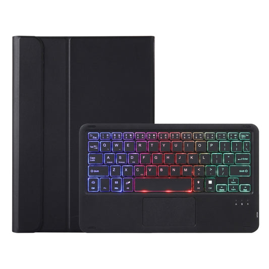 AHV7-AS Lambskin Texture Tri-color Backlight Bluetooth Keyboard Leather Tablet Case with Touchpad For Honor Pad V8 / Tablet V7 Pro, AHV7-AS