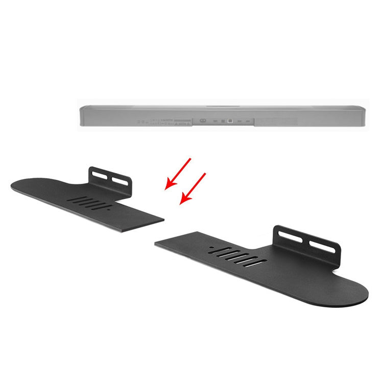 Split Sound Bar Wall-mount Bracket, For Philips CN-HTL2000 / 93 & HTL1500, For Amoi L2 / L3 / L5 / L7 / L8 / L9, For Harman/Kardon Citation Bar, For Ohayo H6 / H8, For Amoi U2 / U5 / U6 / U7, For Garinemax Speaker, For Sansui DV-91A / DV-92A           ...