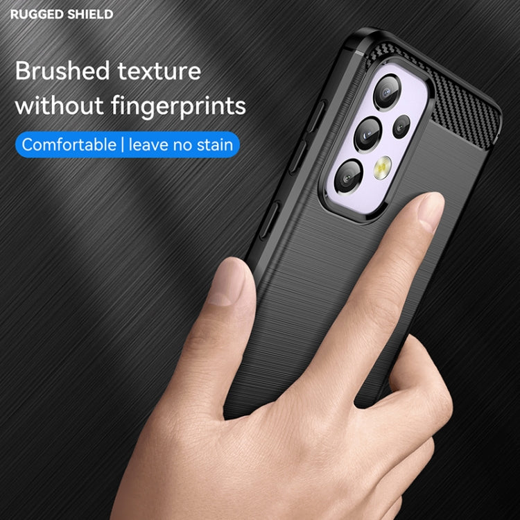 Brushed Texture Carbon Fiber TPU Phone Case, For Samsung Galaxy A33 5G, For Samsung Galaxy A53 5G