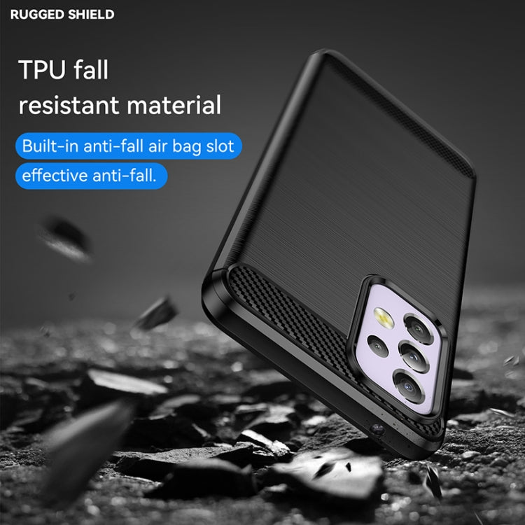 Brushed Texture Carbon Fiber TPU Phone Case, For Samsung Galaxy A33 5G, For Samsung Galaxy A53 5G