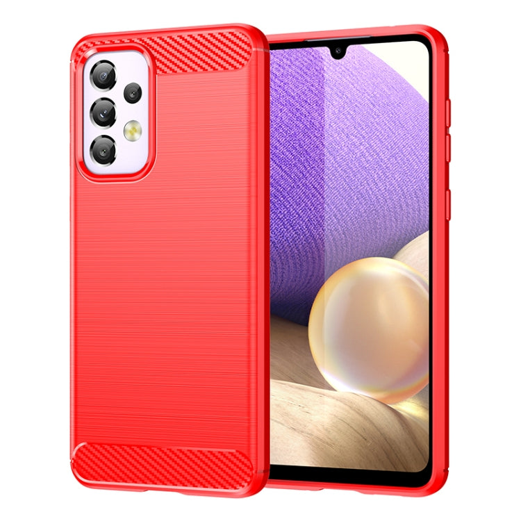 Brushed Texture Carbon Fiber TPU Phone Case, For Samsung Galaxy A33 5G, For Samsung Galaxy A53 5G
