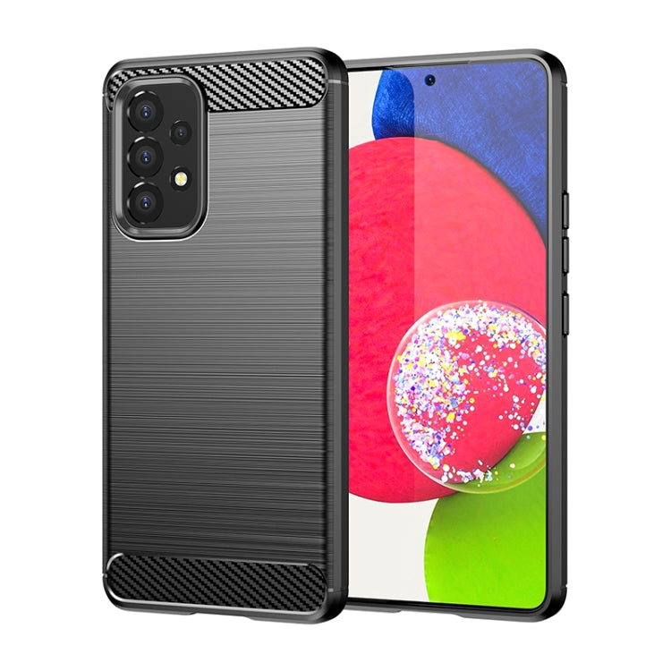 Brushed Texture Carbon Fiber TPU Phone Case, For Samsung Galaxy A33 5G, For Samsung Galaxy A53 5G
