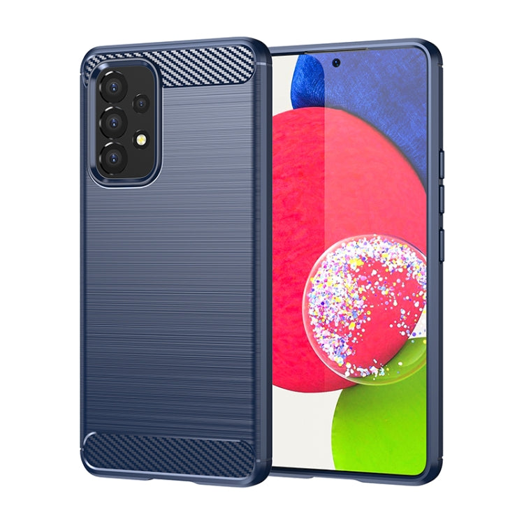Brushed Texture Carbon Fiber TPU Phone Case, For Samsung Galaxy A33 5G, For Samsung Galaxy A53 5G