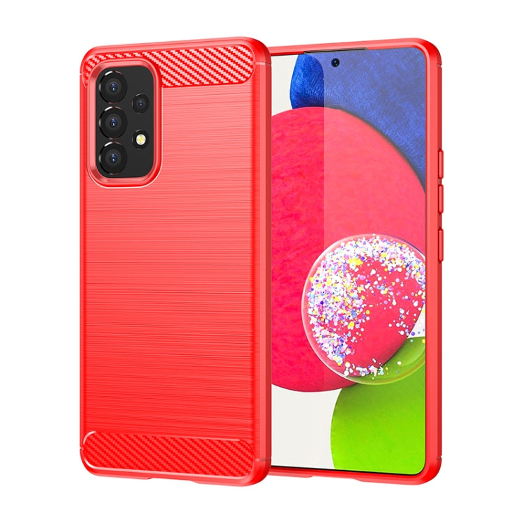 Brushed Texture Carbon Fiber TPU Phone Case, For Samsung Galaxy A33 5G, For Samsung Galaxy A53 5G