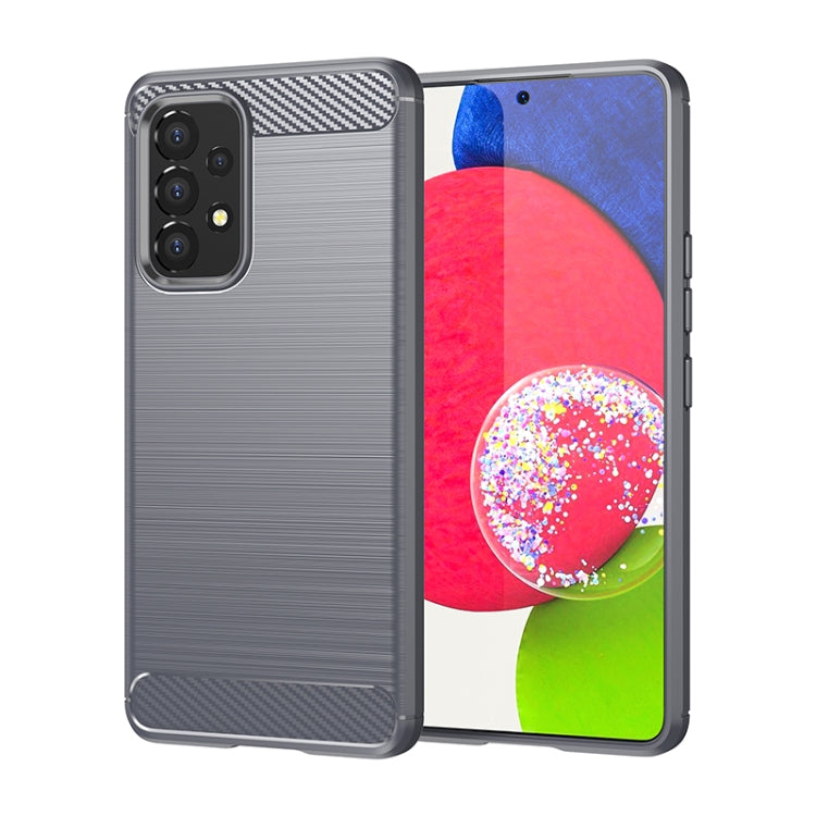 Brushed Texture Carbon Fiber TPU Phone Case, For Samsung Galaxy A33 5G, For Samsung Galaxy A53 5G