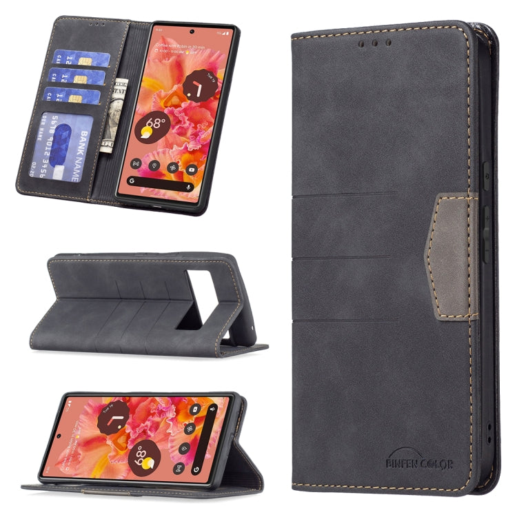 Magnetic Splicing Leather Phone Case, For Google Pixel 6 Pro, For Google Pixel 6, For Xiaomi Redmi 9A, For Xiaomi Redmi 9C, For Xiaomi Redmi 9, For Xiaomi Redmi 10, For Xiaomi Redmi Note 9 / 10X 4G, For Xiaomi Redmi Note 11 5G                          ...
