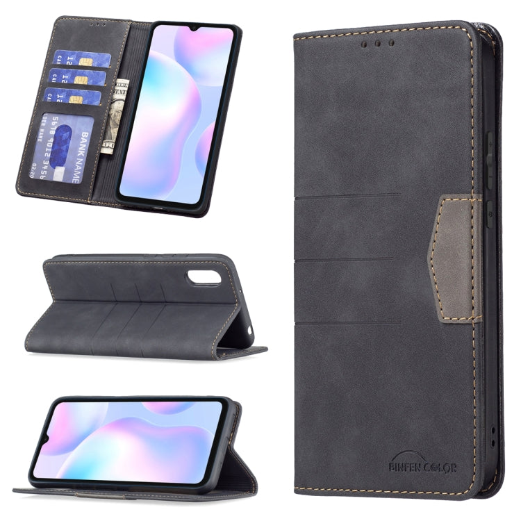 Magnetic Splicing Leather Phone Case, For Google Pixel 6 Pro, For Google Pixel 6, For Xiaomi Redmi 9A, For Xiaomi Redmi 9C, For Xiaomi Redmi 9, For Xiaomi Redmi 10, For Xiaomi Redmi Note 9 / 10X 4G, For Xiaomi Redmi Note 11 5G                          ...