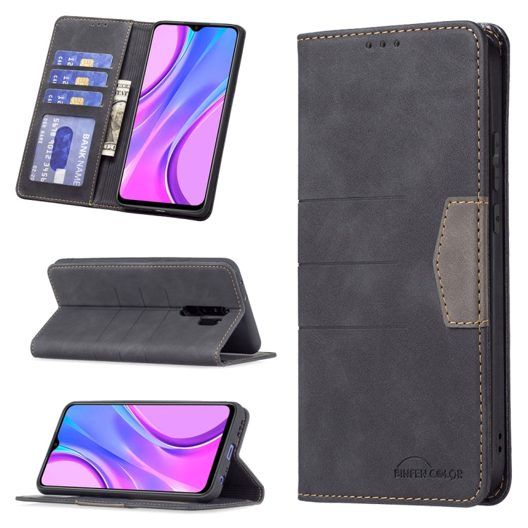 Magnetic Splicing Leather Phone Case, For Google Pixel 6 Pro, For Google Pixel 6, For Xiaomi Redmi 9A, For Xiaomi Redmi 9C, For Xiaomi Redmi 9, For Xiaomi Redmi 10, For Xiaomi Redmi Note 9 / 10X 4G, For Xiaomi Redmi Note 11 5G                          ...