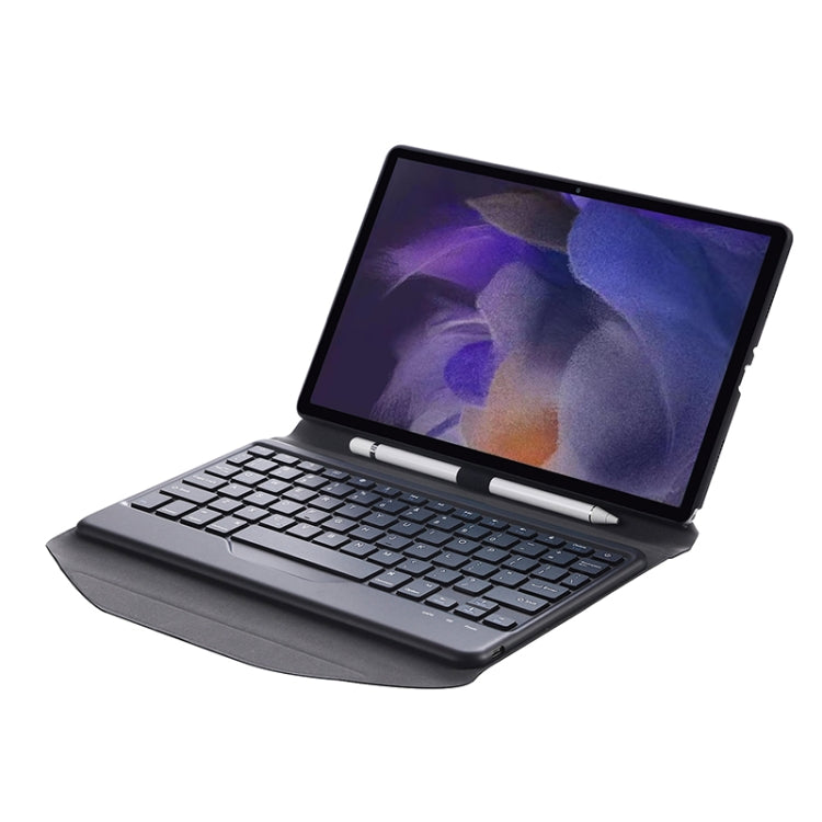 BA08 Diamond Texture Bluetooth Keyboard Leather Case with Triangle Back Support For Samsung Galaxy Tab A8 2021 SM-X205 / SM-X200, BA08