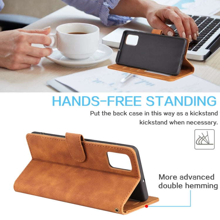 Skin Feel Anti-theft Brush Horizontal Flip Leather Phone Case, For Samsung Galaxy A71, For Samsung Galaxy A40, For Samsung Galaxy S21+ 5G, For Samsung Galaxy S21 Ultra 5G, For Samsung Galaxy Note20 Ultra, For Samsung Galaxy S20 FE                      ...